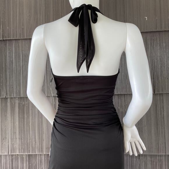 🔥NWT ($78) Trixxi Y2K Halter Diamond Accent Mermaid Dress Prom Evening Party S - Picture 8 of 16